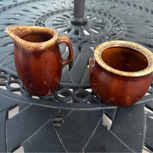 Vintage Hull Pottery Creamer and Sugar Set
